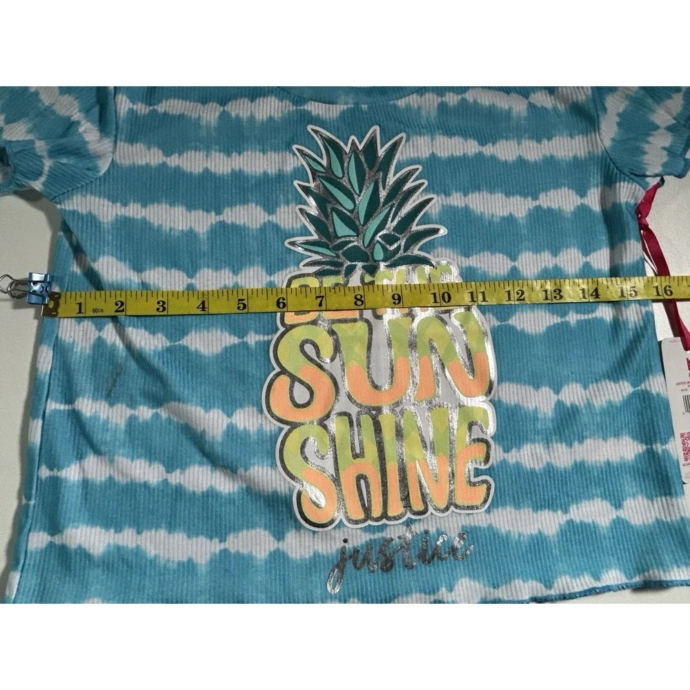 Justice Girls Pajama Top‎ Only  Pineapple Be The Sun Shine